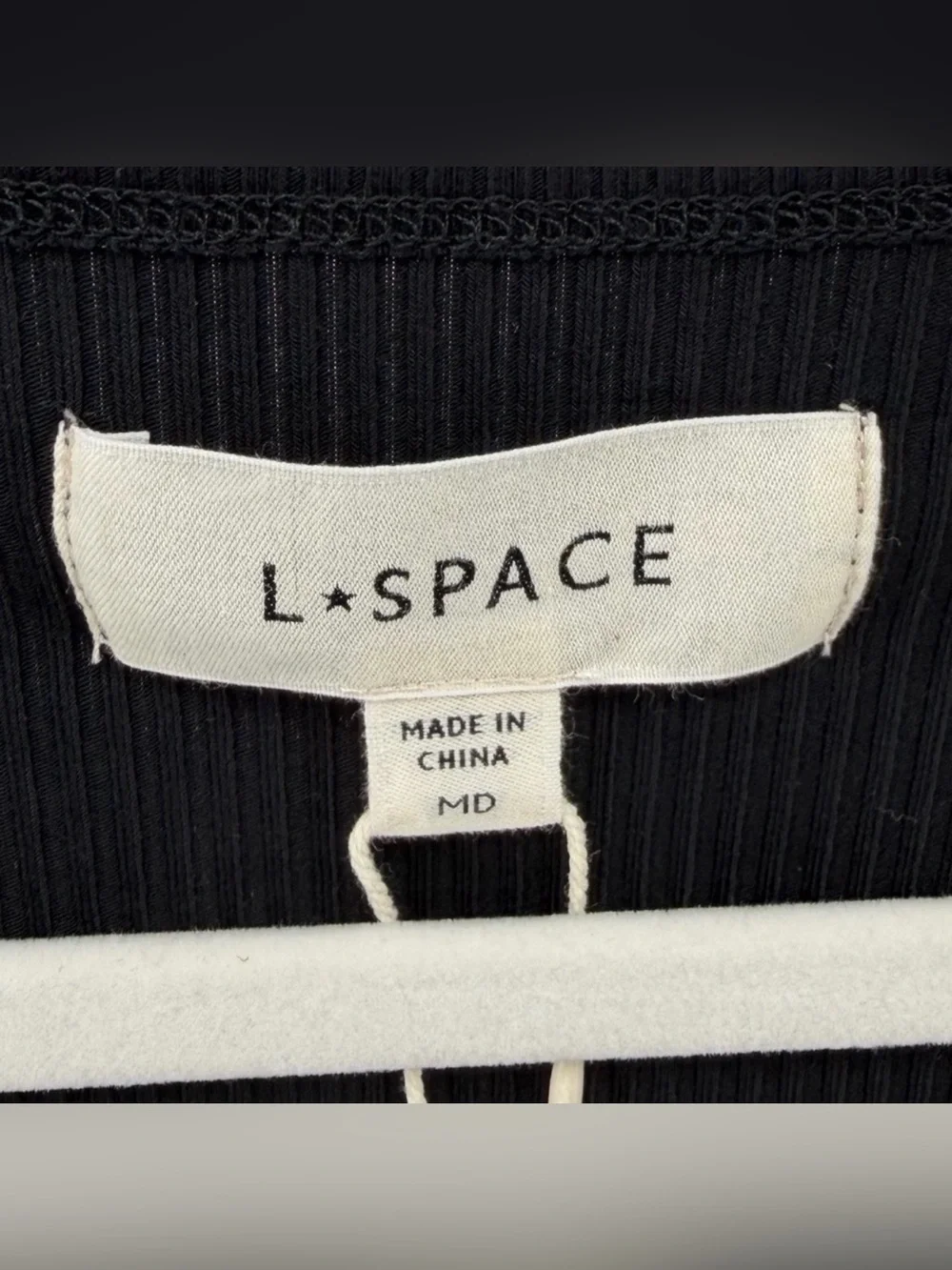L*SPACE Isla Top - Black Ribbed - Picture 4 of 7
